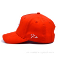 Gorra de béisbol de poliéster rojo